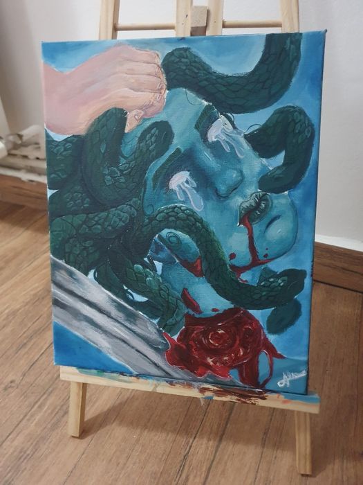 Tablou Medusa, artist de 14 ani