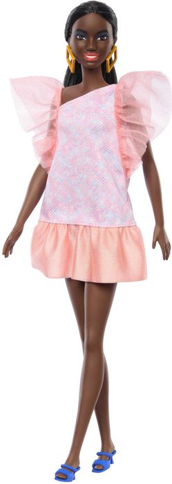 Кукла Барби Barbie Fashionistas С прасковена парти рокля