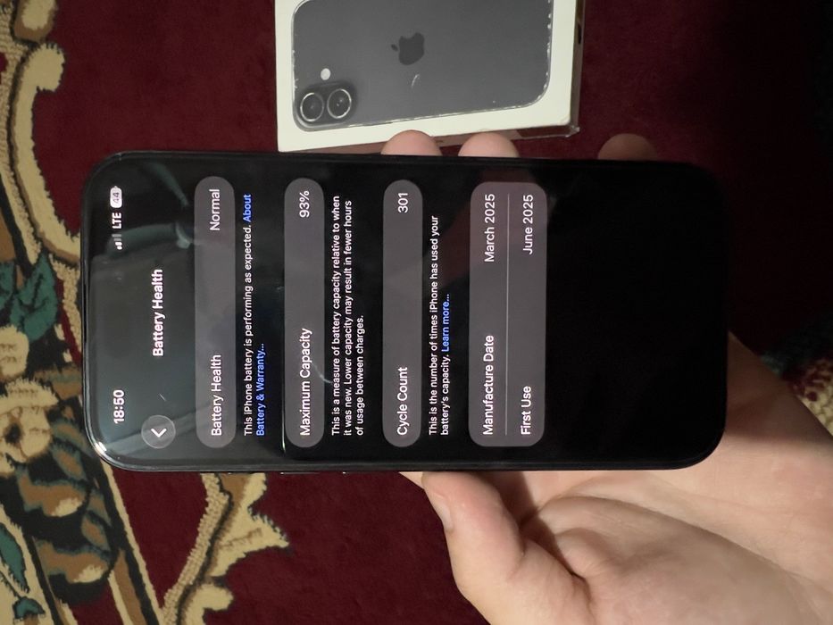iPhone 16 Black — Ideal Holatda Tezkor Sotiladi!)