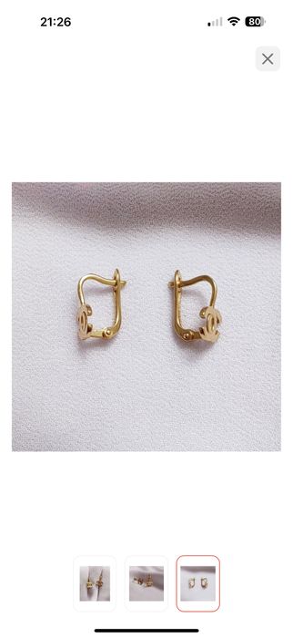 Золотые серьги детские