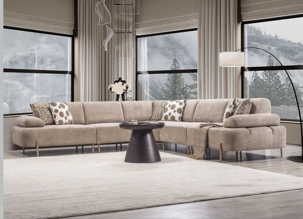 Луксозни  Ъглови дивани за хол по поръчка с размери на клиента