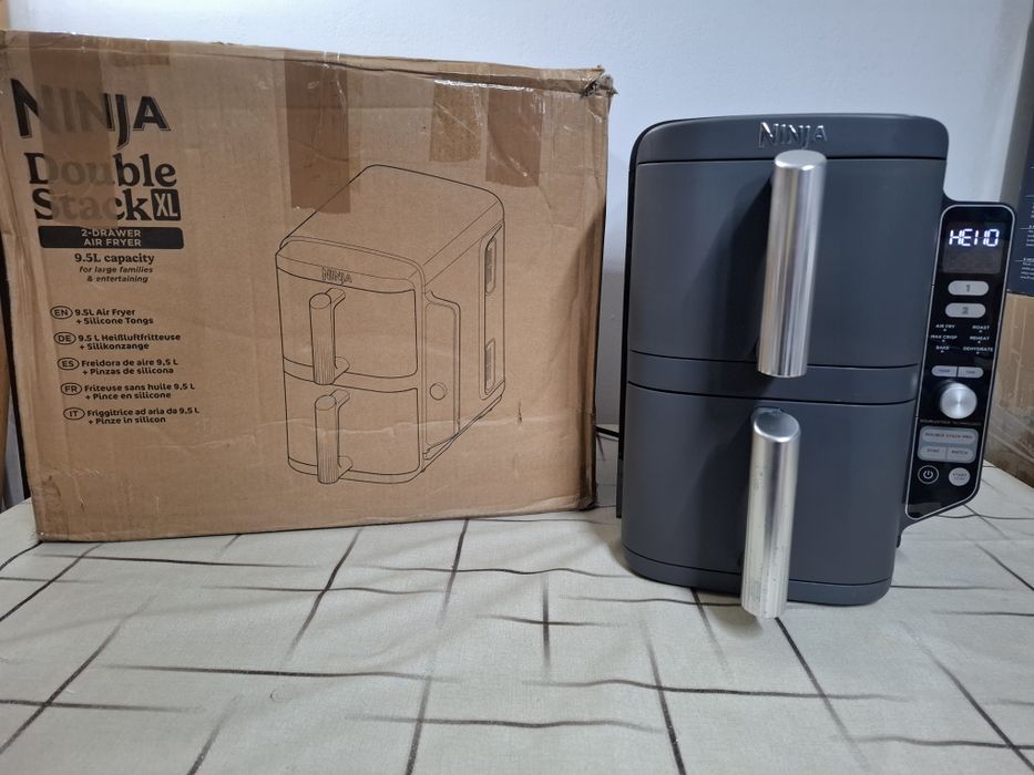 Двоен фрайър, фритюрник с горещ въздух Ninja Foodi SL400EU, 2470W, 9.5 л