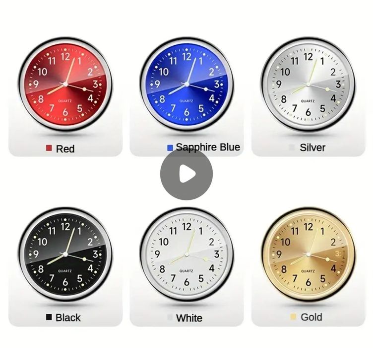 Различни цветове автомобилни часовници