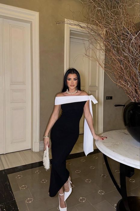 вечерный платье черный