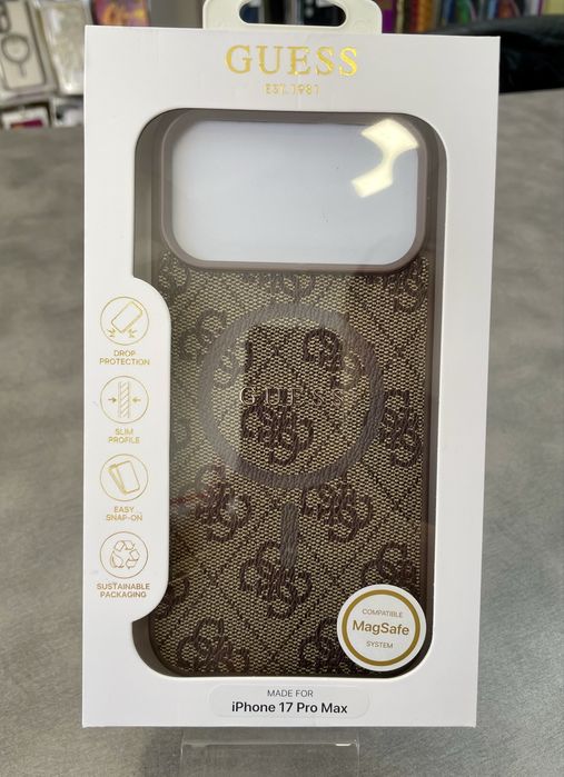GUESS Оригинален Калъф за Apple iPhone 18 Pro Max 17 Pro Max  MagSafe case Нов
