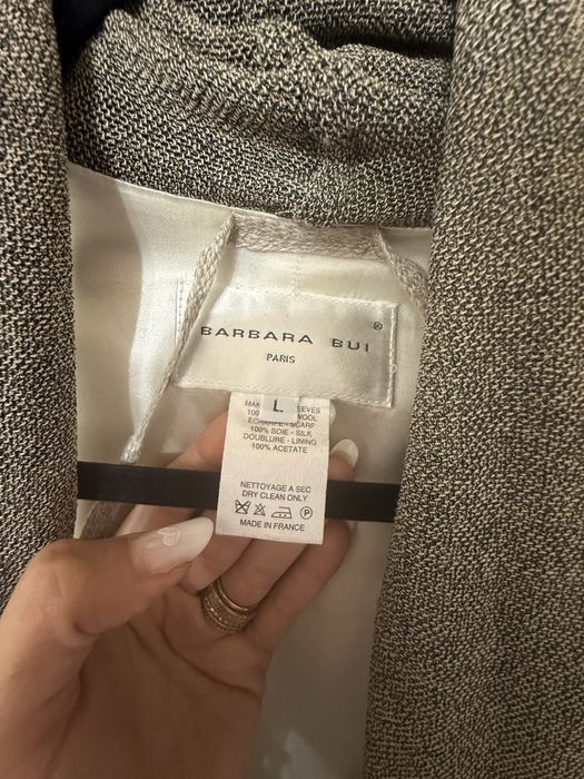 Sacou designer cu eșarfă din mătase – Barbara Bui Paris