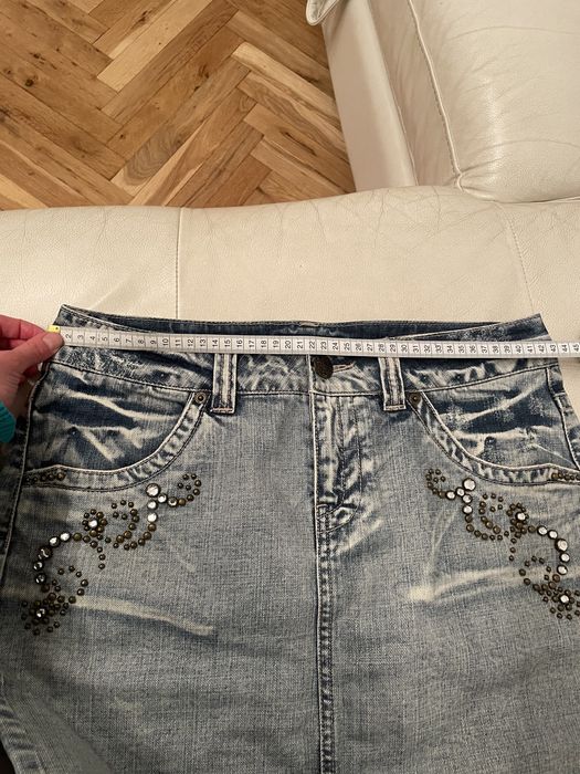 Дънкена пола винтидж стил размер 46