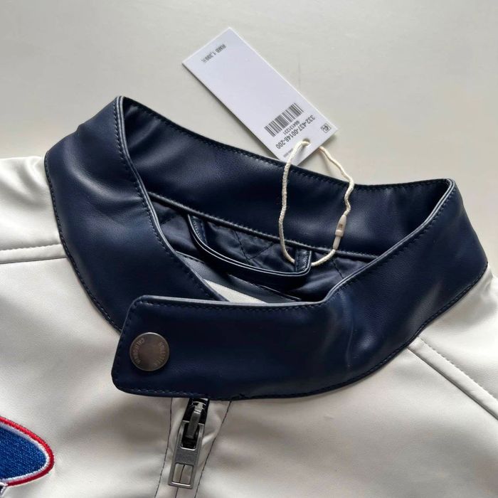 Кожаная куртка Формула 1 Rebull Oracle синего цвета на заказ