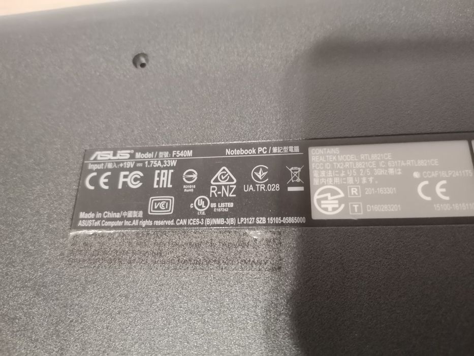 Bottom-case Asusi F540M