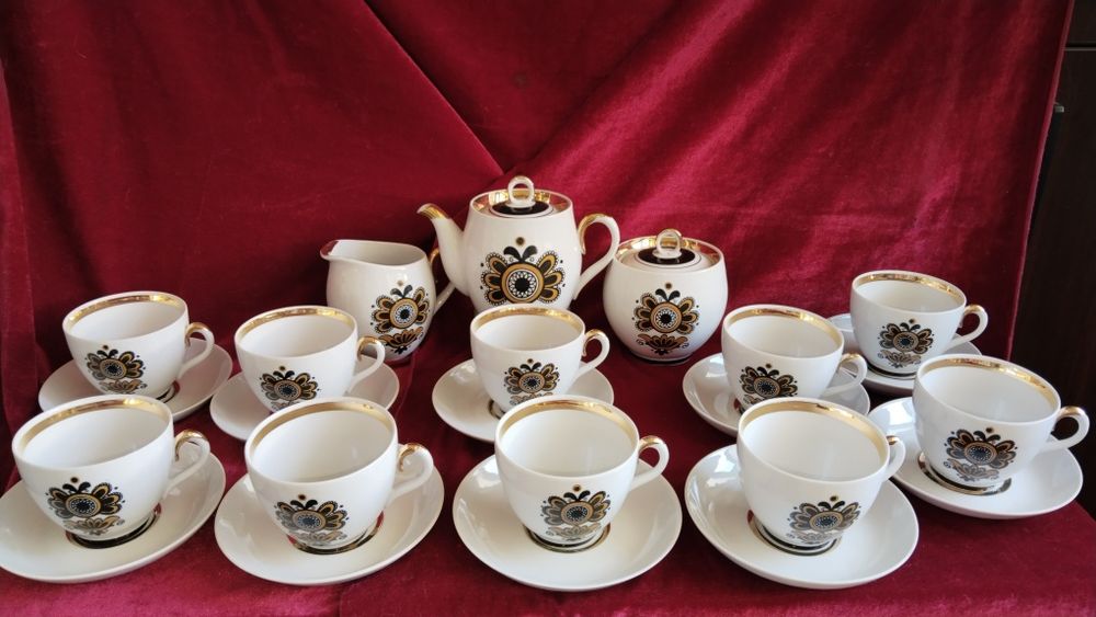 Советский чайный сервиз на 10 персон. Новый