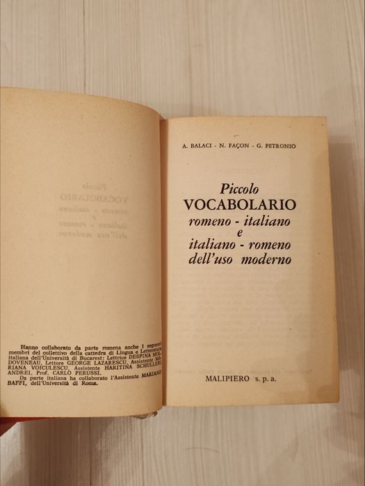 Dicționar român-italian și italian român