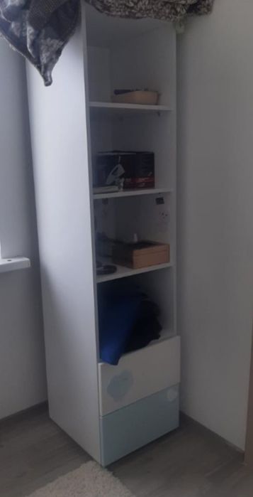 Продам детскую кровать+матрас+шкаф