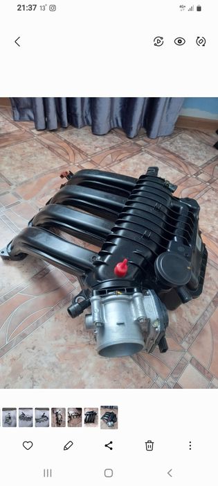 Дроссельная заслонка с впускным коллектором и датчиками