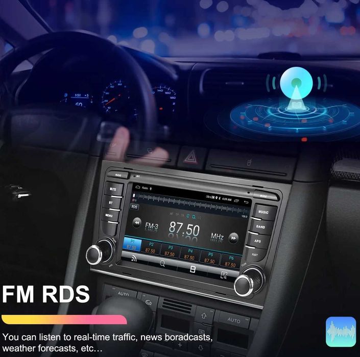 Мултимедия за Audi A4 B6 B7 RS4 навигация Android плеър 2DIN А4 Ауди, 2DIN, Audi A4 B6, B7