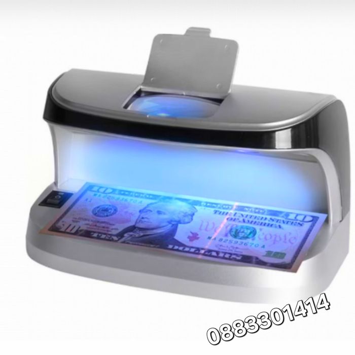 Детектор за банкноти Ултравиолетов с магнитен сензор и вградена батери