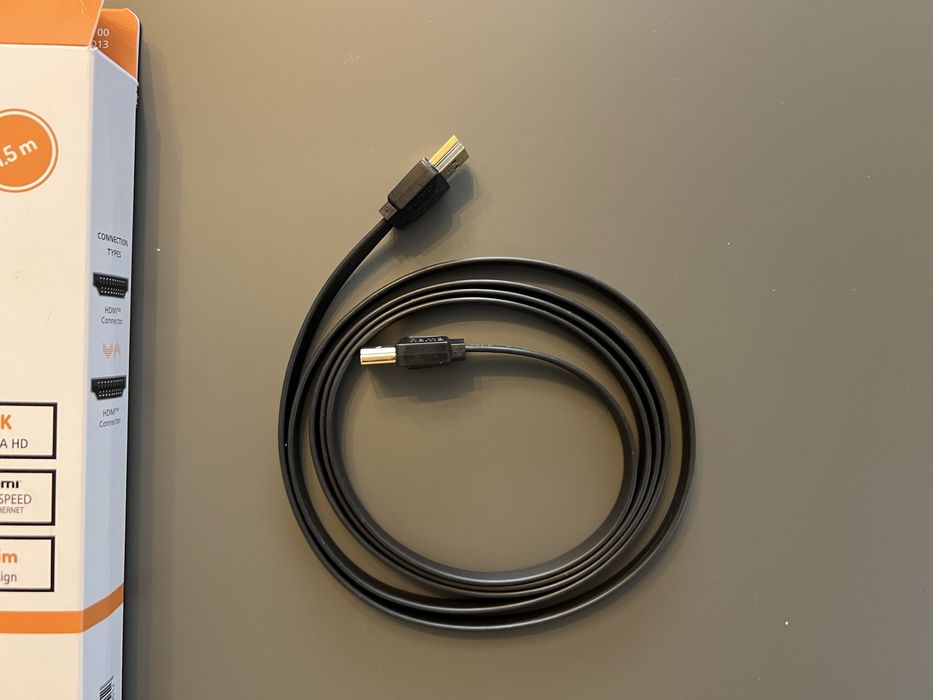 Cablu Hama HDMI Slim, 4K High Speed With Ethernet 2.0 18Gbps - Nou!
