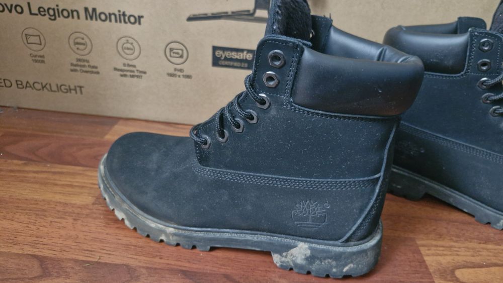 Timberland Black  с мехом