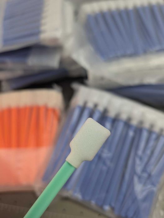 50 бр. Микрофибърни тампони (клечки) за почистване на принтери, електроника и оптика