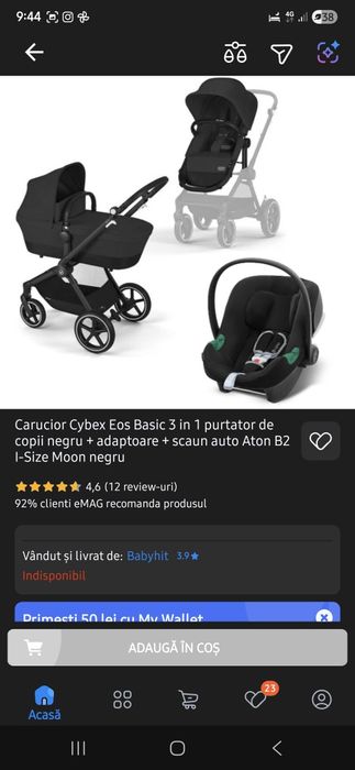 Carucior Cybex Eos