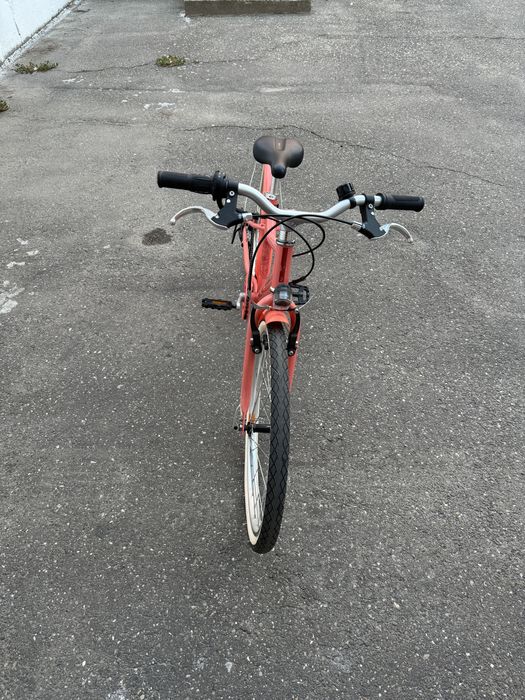 Bicicleta polivalenta Riverside 500 24” roz prntru copii 135-150 cm