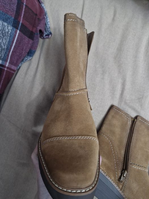 Naturalizer из США сапоги 36 - 37 натуральной замши