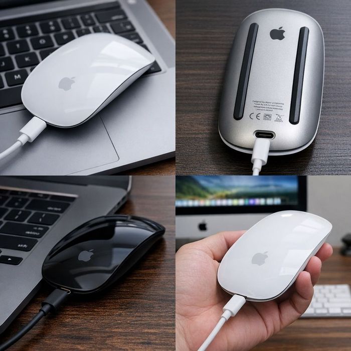 Magic Mouse 4 (USB‑C) black-silver 2025
