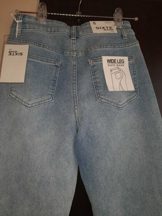 Нови дънки светлосин деним S размер