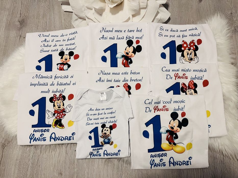 Tricouri personalizate și seturi mot