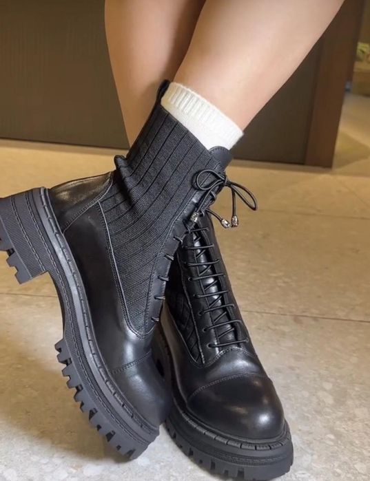 Продам кожаные осенние ботинки