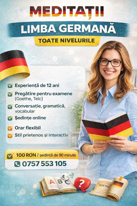 Cursuri si meditații limba germana online