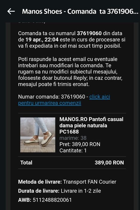 pantofi Panorama (Manos)