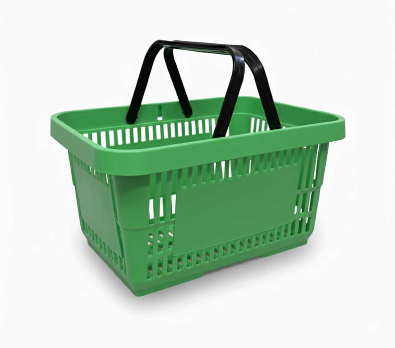 Пластмасова кошница за пазаруване 22 литра, различни цветове