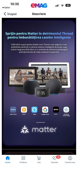 Incuietoare inteligenta Aqara u200 (sigilata)