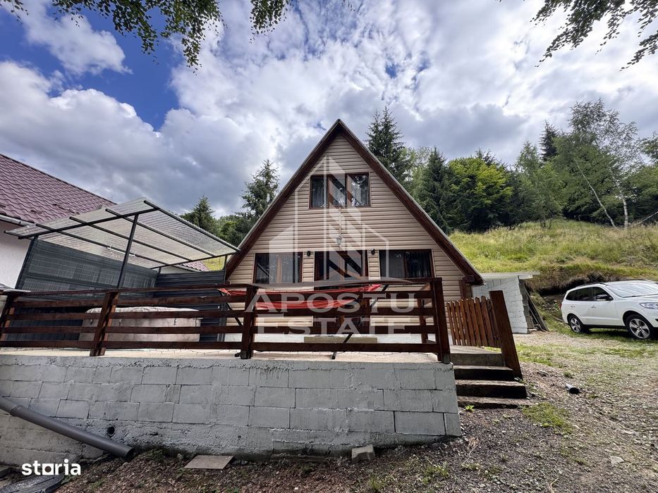 Comision 0% Casa A-Frame, la munte, 1km de Partia Rausor, Hunedoara