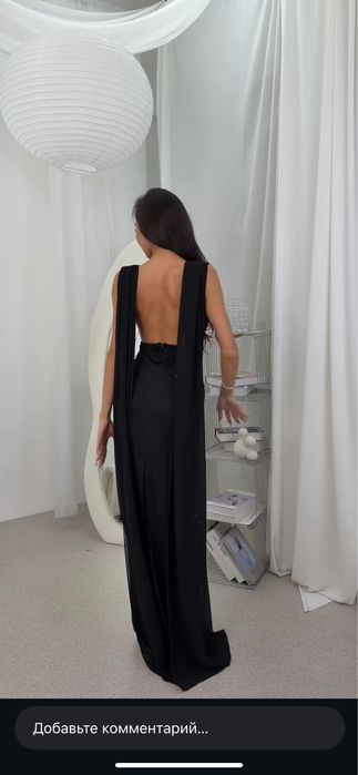 Платле черное вечернее