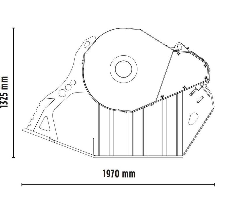 Cupa concasor MB Crusher BF80.3 S4 pentru excavatoare 18-29 ton
