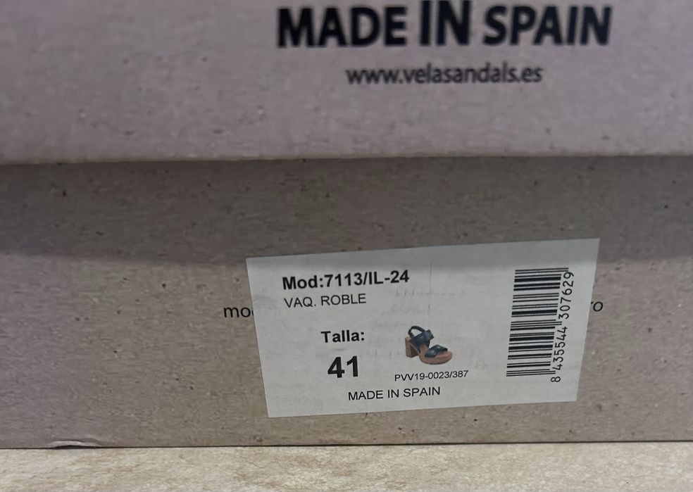 Sandale piele Vela Sandals mărimea 41