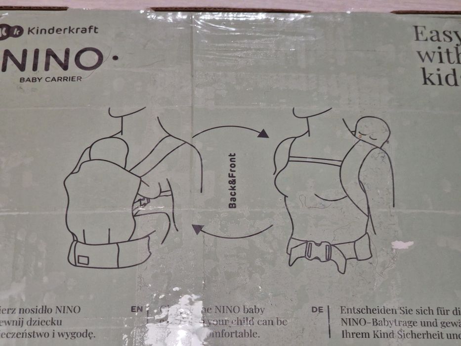 Kinderkraft Nino, copii max 20kg, Ham Manduca Marsupiu