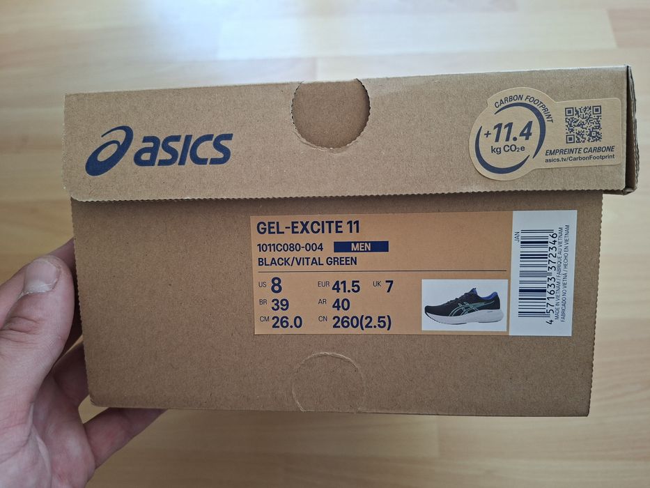 Мъжки маратонки ASICS Gel-Excite 11 black/vital green