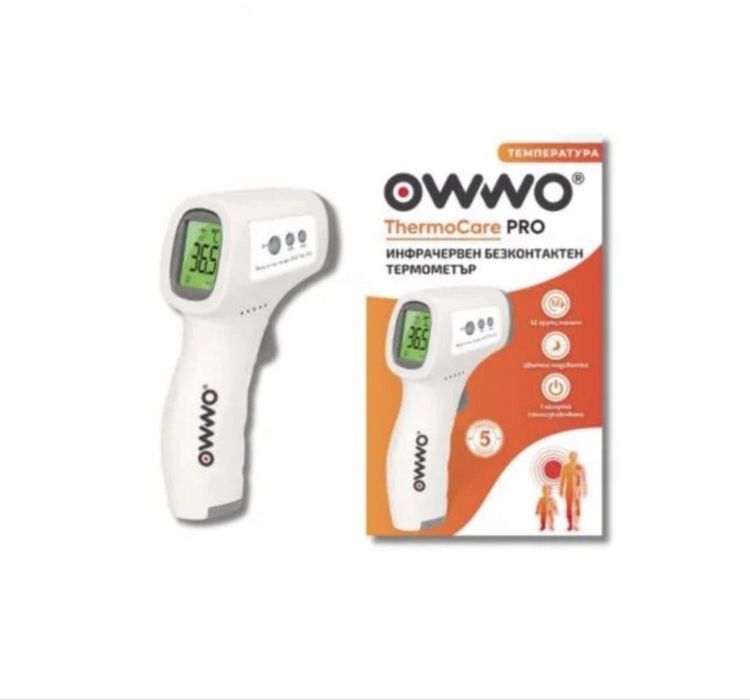 OWWO Thermocare Pro Инфрачервен безконтактен термометър