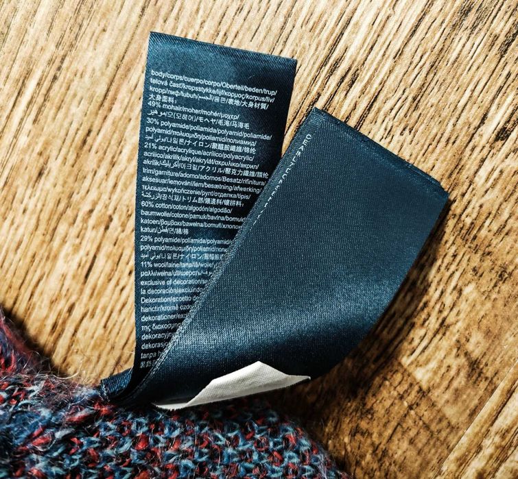 Tommy Hilfiger Mohair Оригинално дамско пончо жилетка One Size