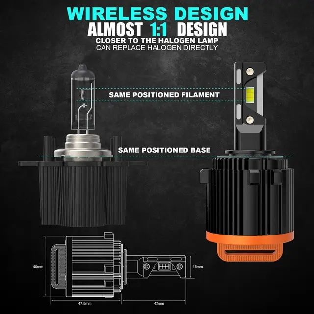 НОВО!!Лед крушки H7  VW Golf 6, Golf 7I, Jetta, Passat,