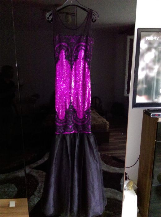 Rochie mov cu paiete