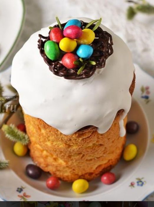 Выпечка рулетов куличей