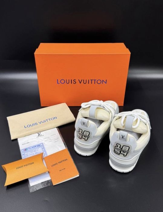 Adidasi Louis Vuitton Skate Grey Monogram