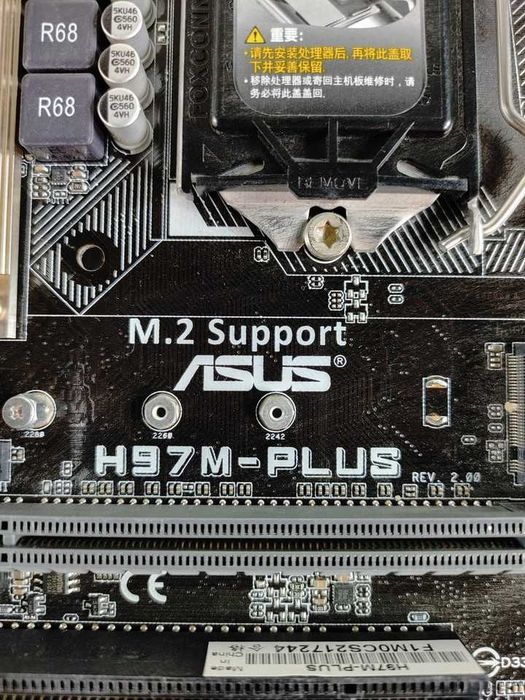 Motherboard ASUS H97M-PLUS socket 1150 Дънна Платка АСУС