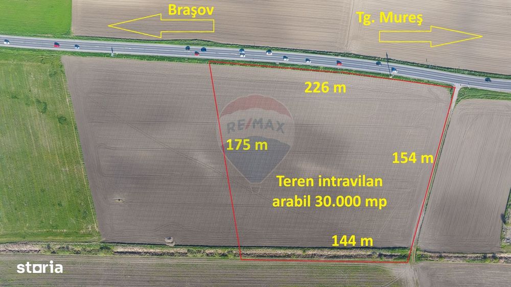 Teren intravilan, 30000 mp, zona Hanul din Ardeal
