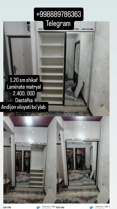 Oshxona mebel boyi 2 metr uzunligi 2.40 sm