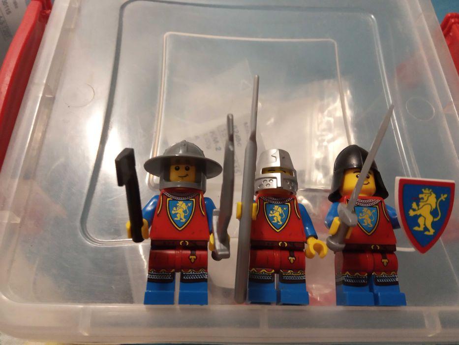 Cavaleri Lego Lion knights si black falcons si invitati