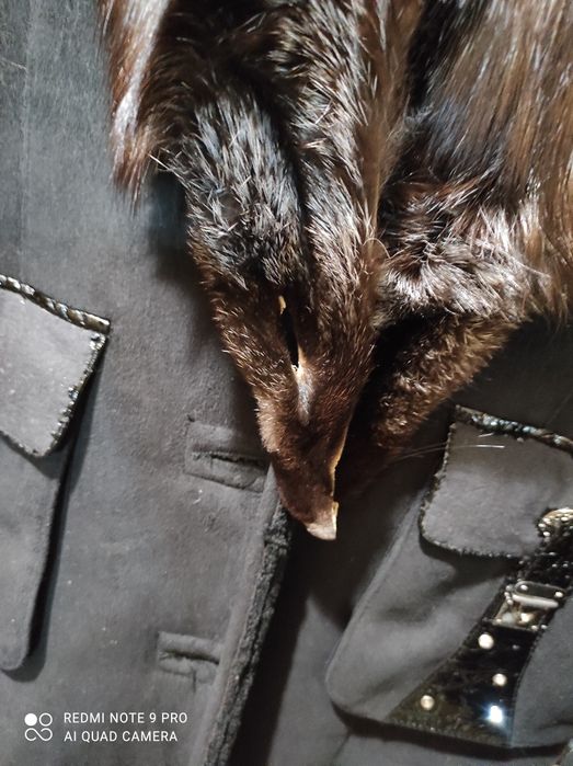 Пальто -дубленка женское теплое